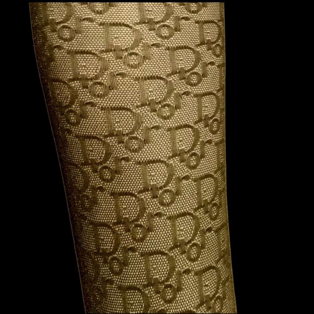 Dior Archive John Galliano Olive Green Diorissimo knee High Sock Stockings Rare - Picture 2 of 10